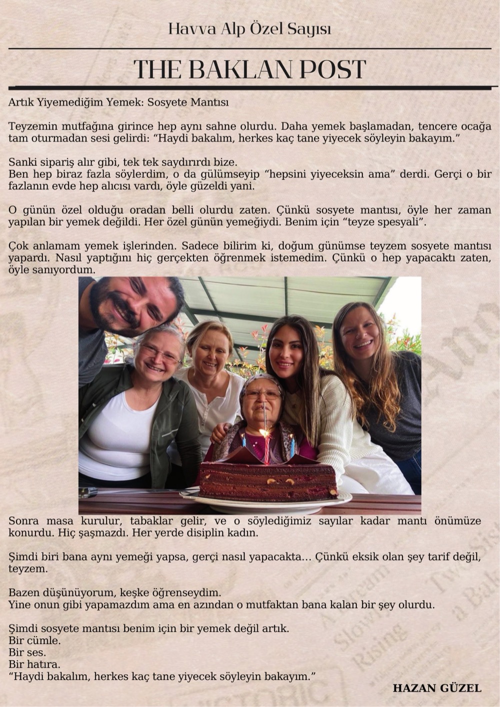 The Baklan Post — Sayfa 12