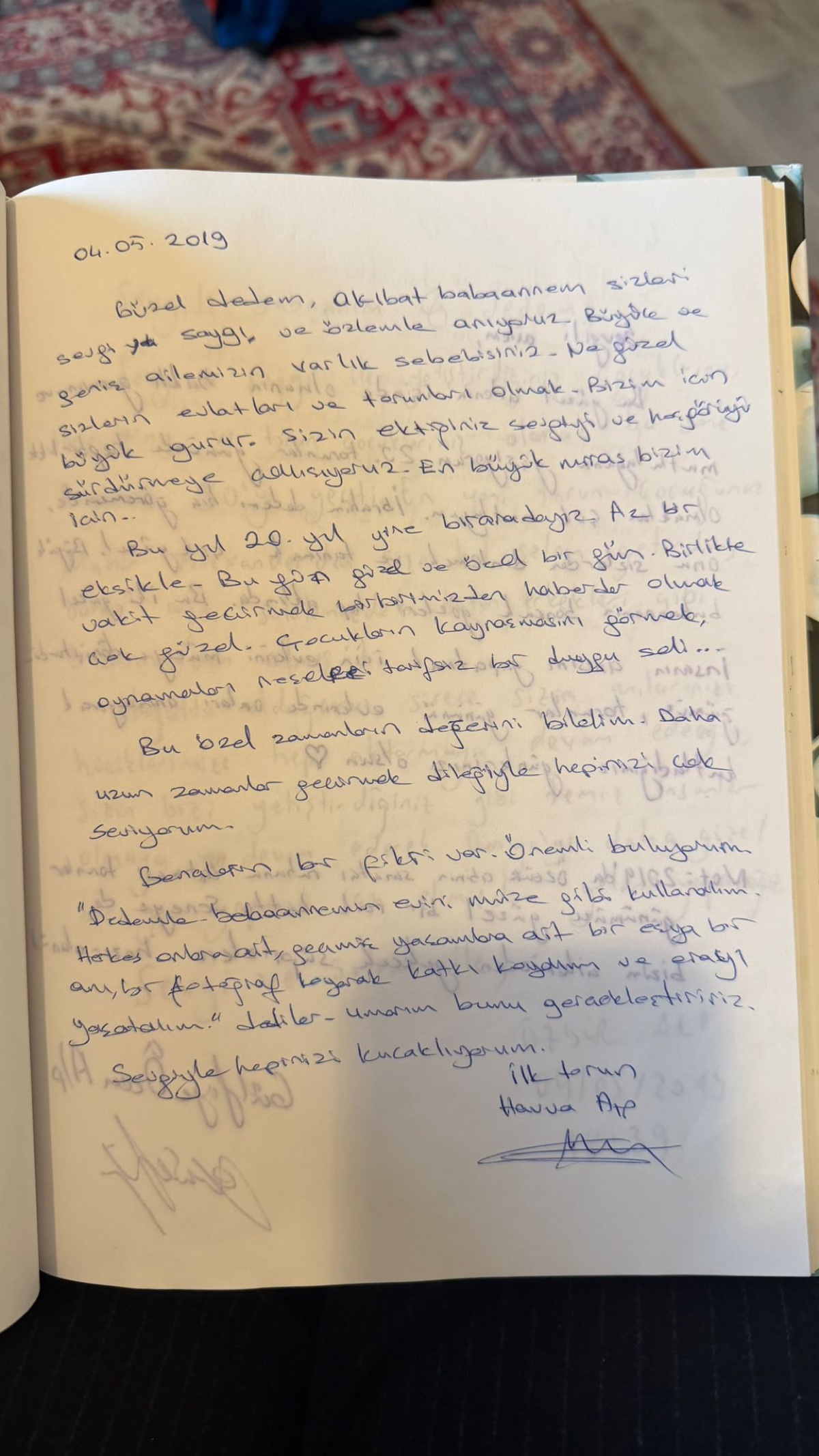 Havva Alp - Mektup 1 (04.05.2019)